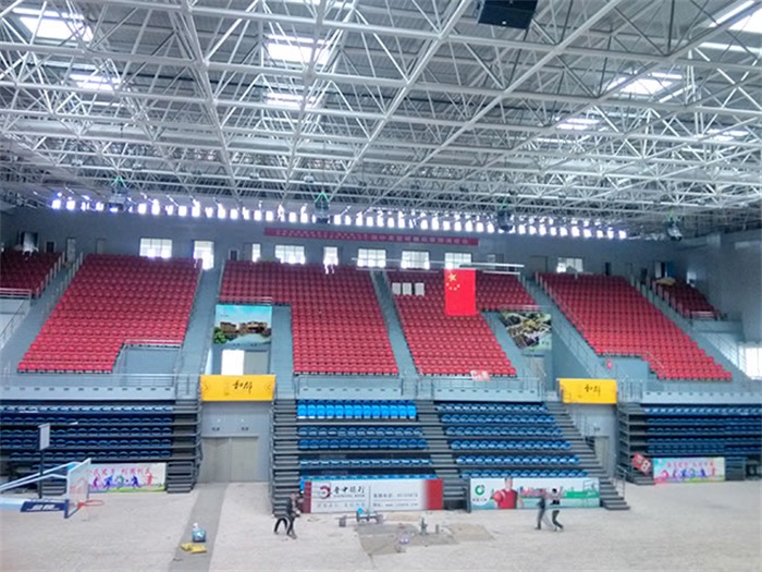 长沙电厂体育馆网架加工